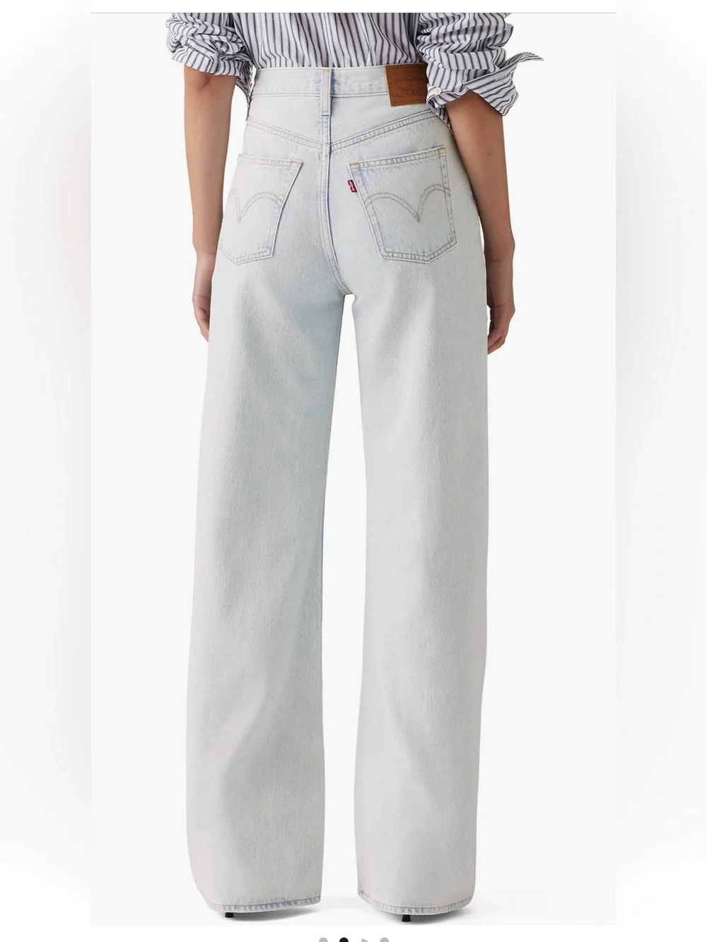 Levi's Ribcage High Waist Wide Leg Jeans Be Prepared light wash size 28 NWT